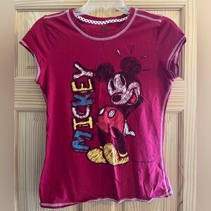 Red Disney Mickey T Shirt Size Large‎
